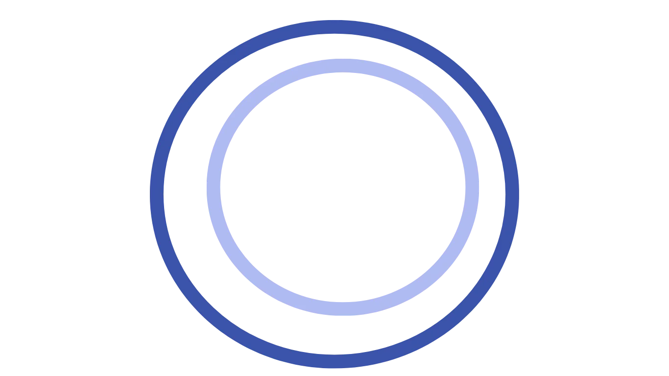 Due cerchi concentrici violetti