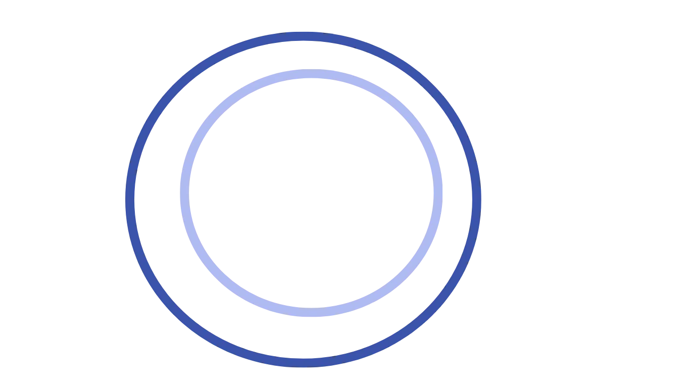 Due cerchi concentrici violetti